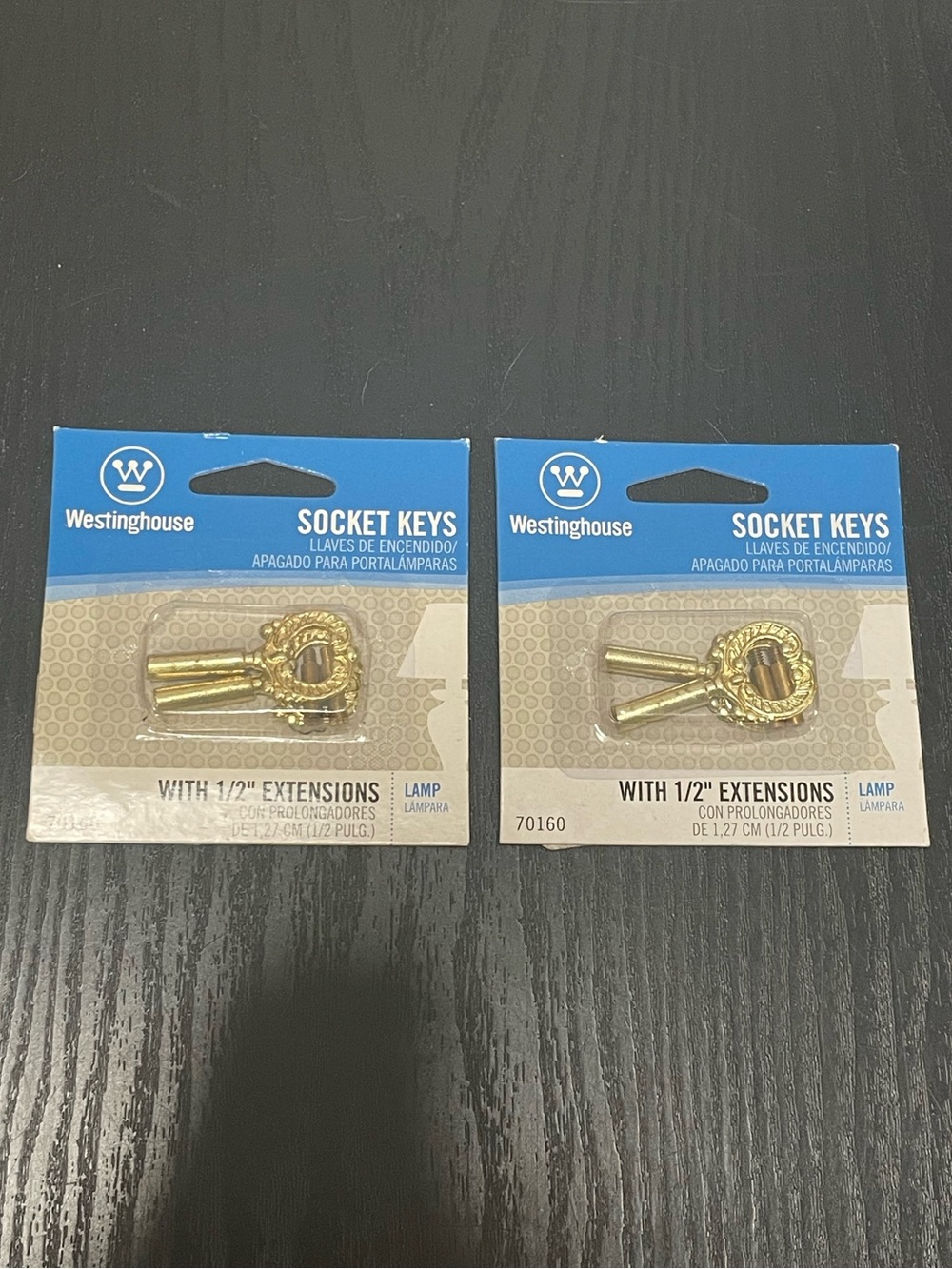 New Westinghouse 70160 Socket Keys with 1/2-Inch Extensions